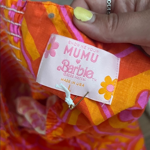 Show me your MUMU  Orange and Pink Floral Maxi Dress - Picture 2 of 4